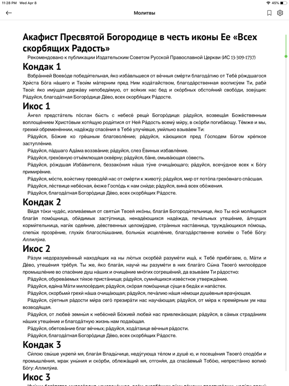 Screenshot #6 pour Молитвослов с аудио для всех