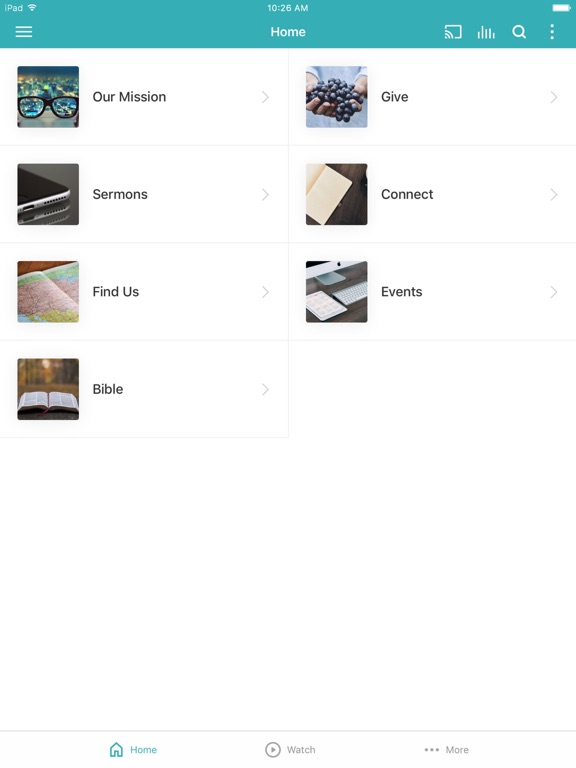 Landmark Baptist Temple iPad screenshot 1 - Education app