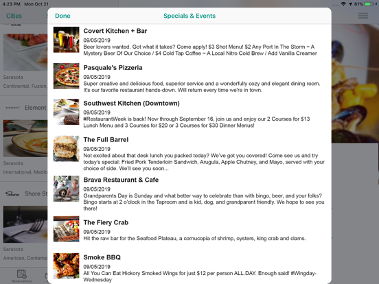 Screenshot #6 pour Sarasota Dining