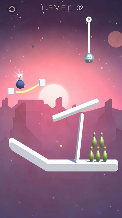 Bowling Cut Rope Puzzle screenshot-5