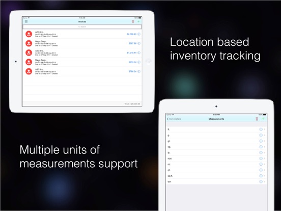 Retail Store Manager: Invoice iPad screenshot