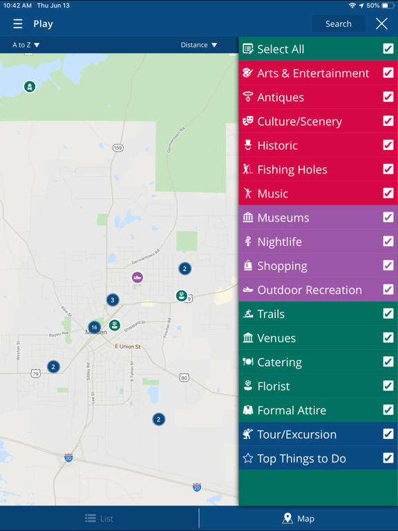Visit Webster Parish! iPad screenshot 5 - Travel app
