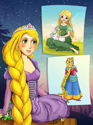 Imágen 1 Rapunzel Libro para Colorear iphone