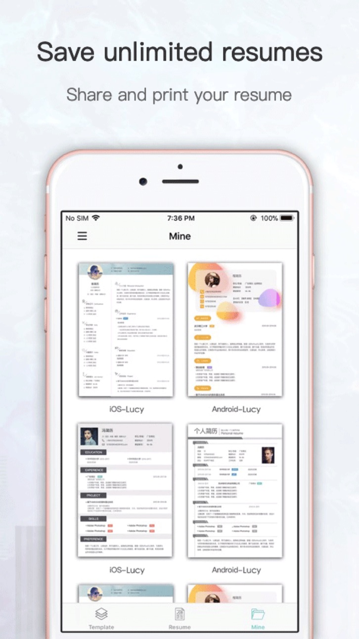 iPhone screenshot