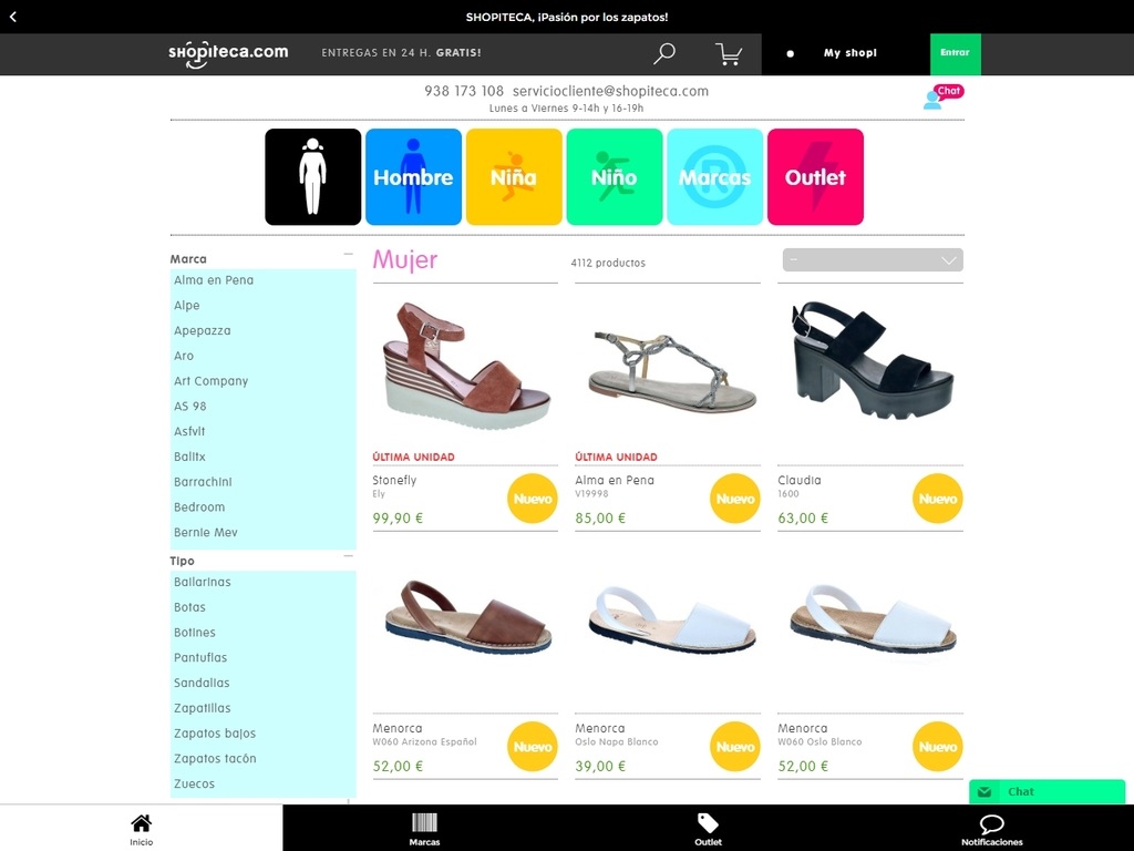 Shopiteca, zapatos online 24h screenshot 2