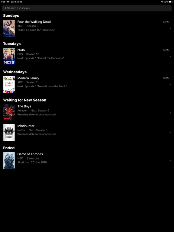 Screenshot #5 pour TV Calendar: #1 Show Tracker