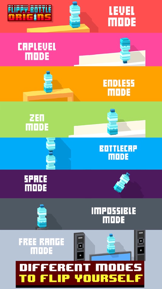 #1. Flippy Bottle Origins (iOS) โดย: Most Played Games Inc