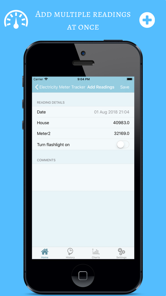 #3. Electricity Meter Tracker (iOS) Podle: Francois Duchemin