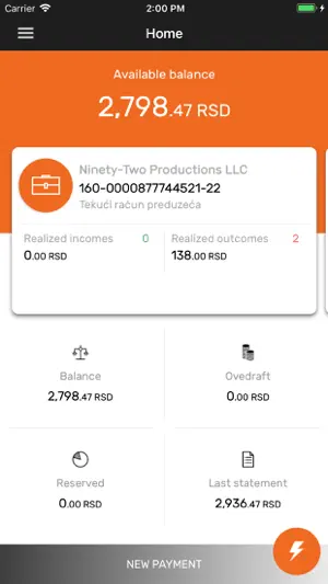 Intesa BizMobi screenshot 1