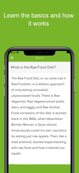 Game screenshot Raw Food Diet Guide - Vegan hack