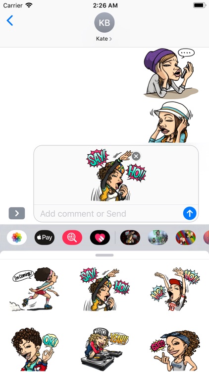 Hip Hop Girl Stickers