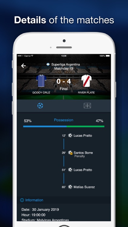 Argentine soccer - results