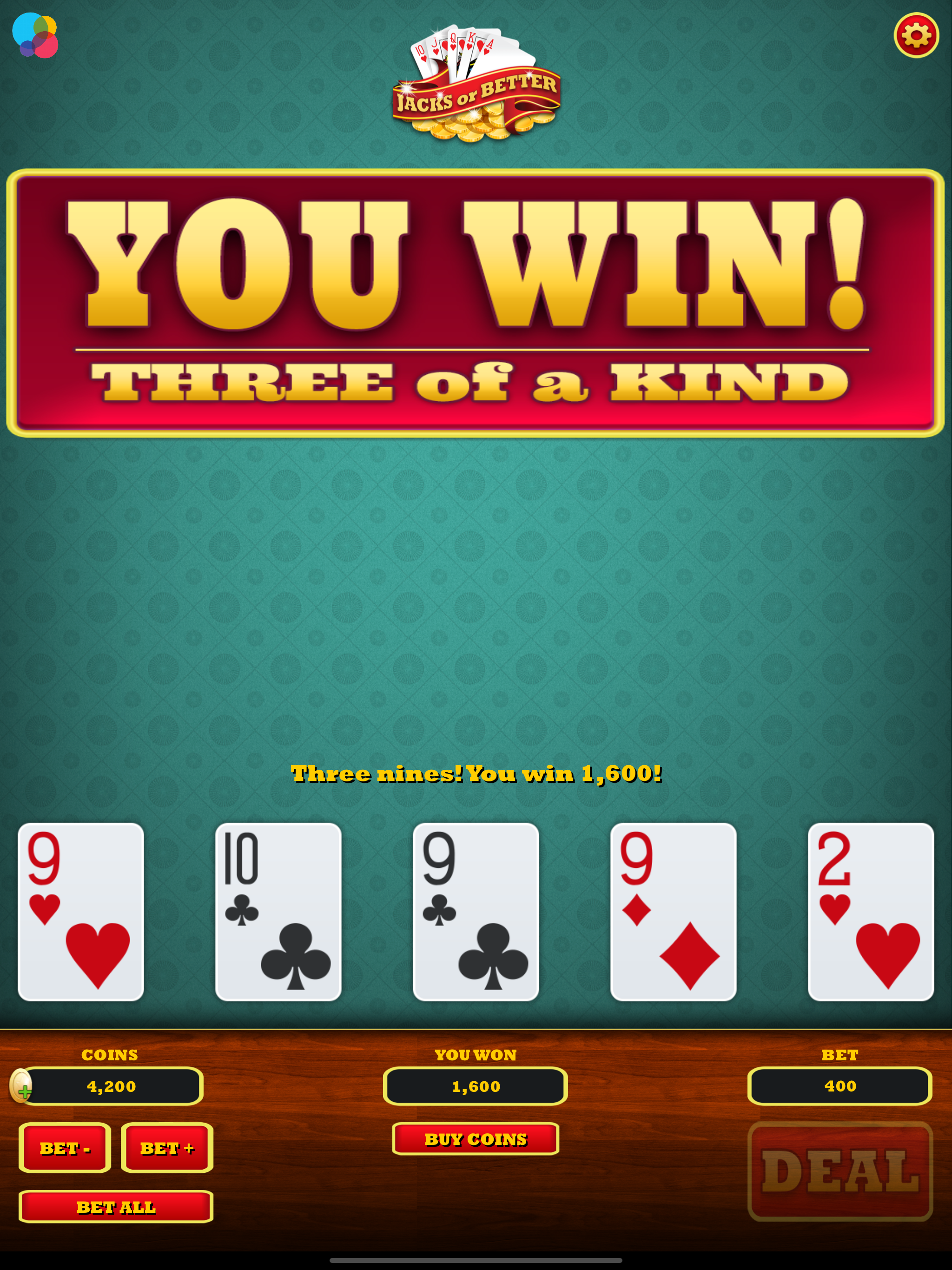 Video Poker ( Jacks or Better) screenshot 11
