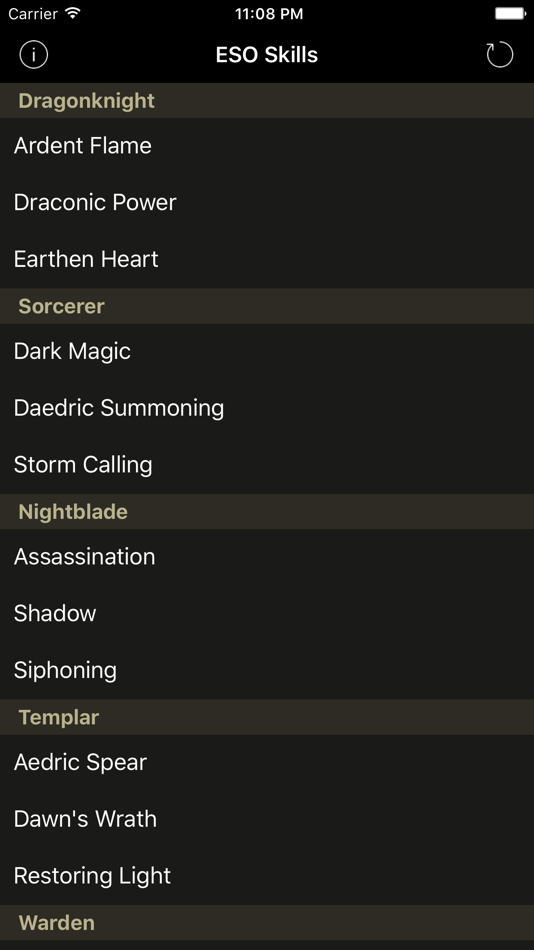 #1. Skill Tree Lookup for ESO (iOS) 由: Wilson Lei