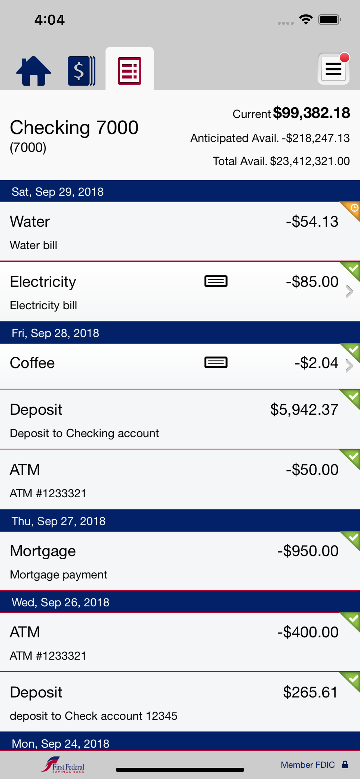 First Federal Bizlink screenshot 5