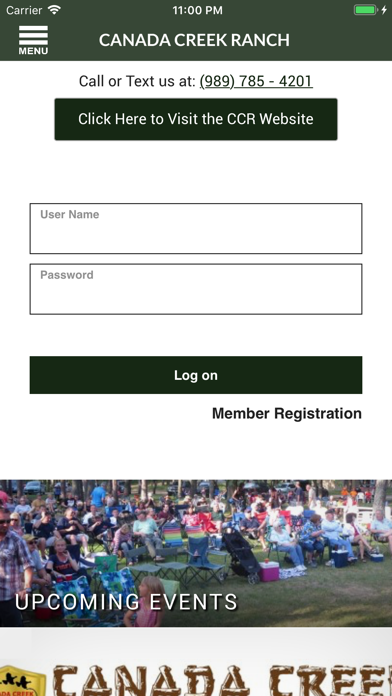 Screenshot 1 of Canada Creek Ranch App