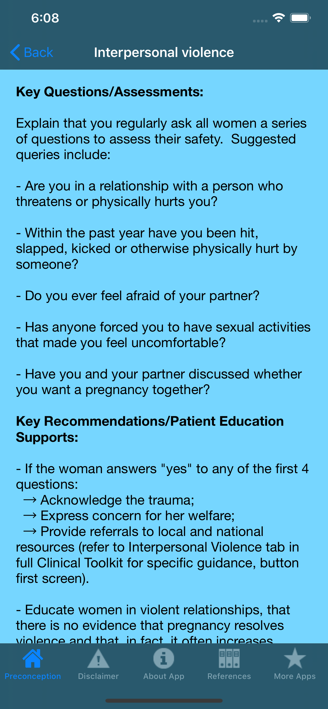 Preconception Care Quick Ref