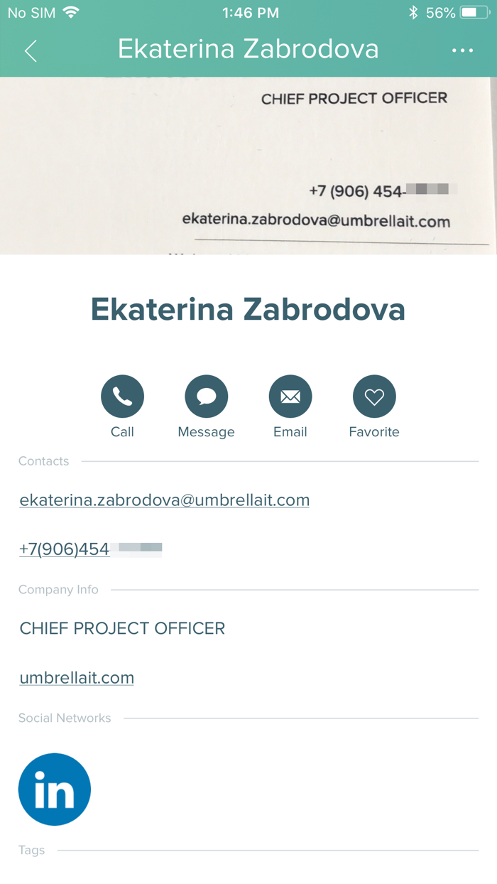 TakeMyCard Scan Business Cards