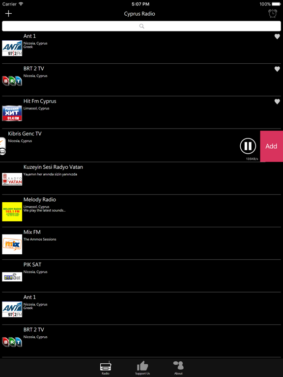Cypriot Radio iPad screenshot 4 - Entertainment app