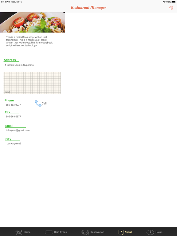 Restaurant Online iPad screenshot 4 - Food & Drink app