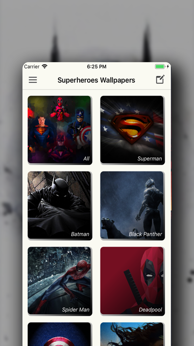 Screenshot #1 pour Superhero Wallpaper HD