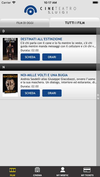 Screenshot #1 pour Webtic San Luigi Cineteatro