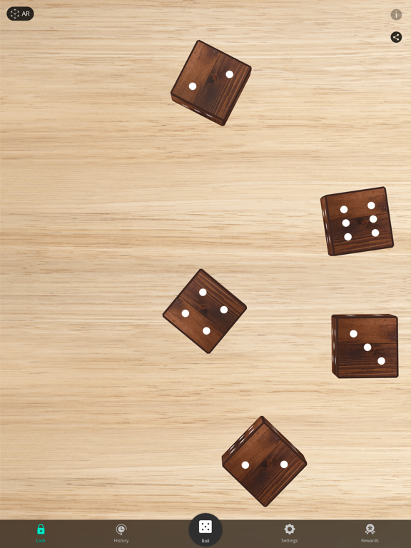 DiceRoller AR 骰子摇 iPad screenshot 6 - Games app