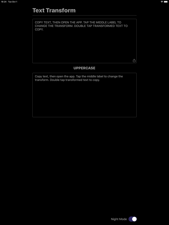 Text Transform iPad screenshot 6 - Utilities app