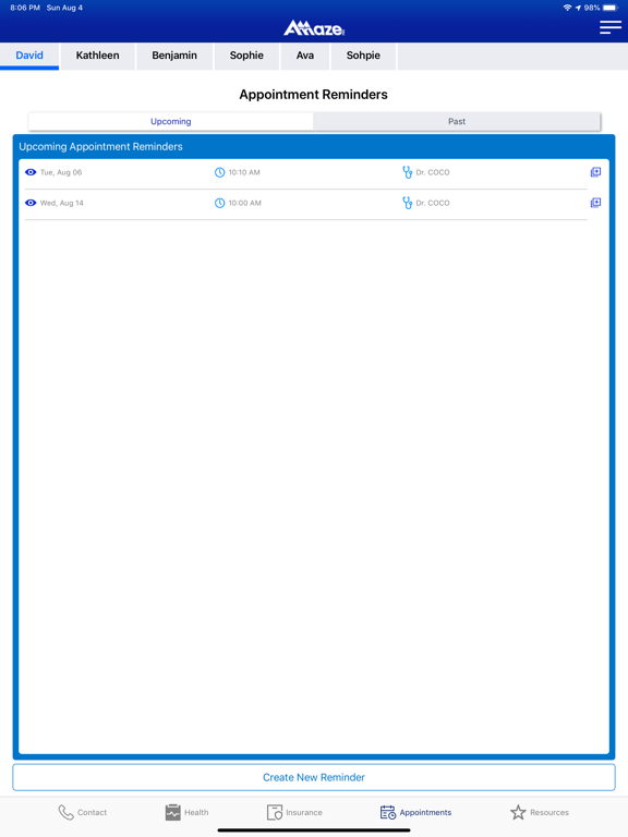 Amaze Health iPad screenshot 4 - Medical app
