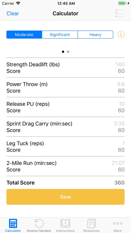 ACFT Calculator and Resources