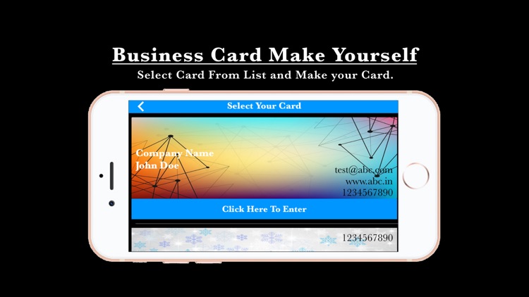 Business Card Make Yourself screenshot-3