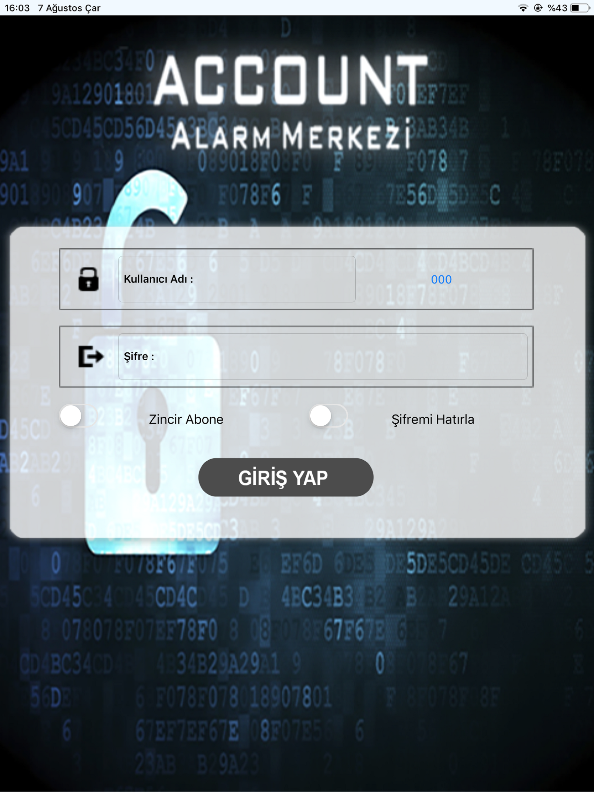 Account Alarm Sinyal Takibi screenshot 6