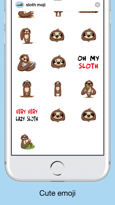 Sloth emojis & funny stickers screenshot 2