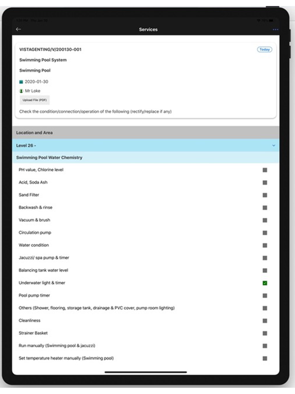 Preventive System iPad screenshot