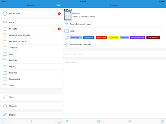 Screenshot #4 pour Twindocs - File your Docs