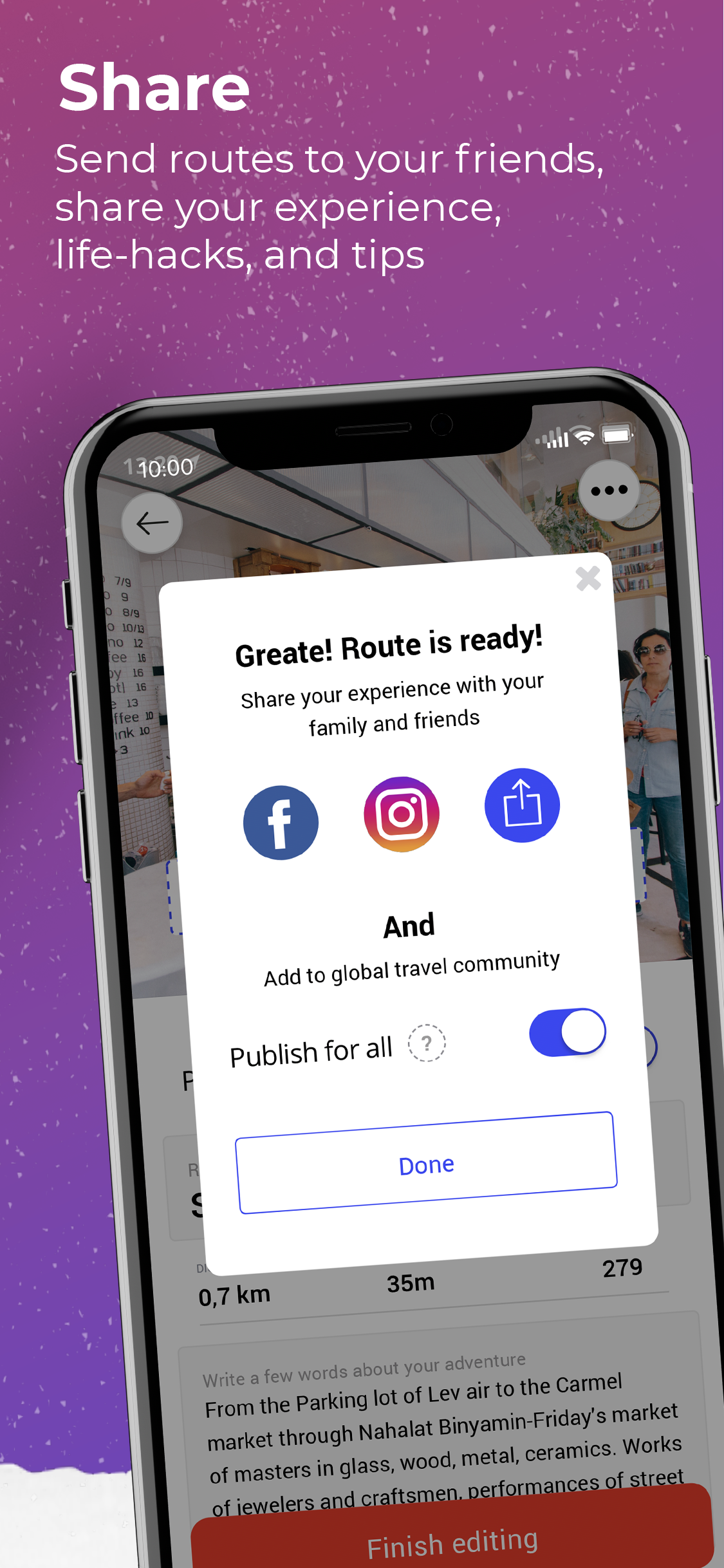 Pinsteps: your offline guide
