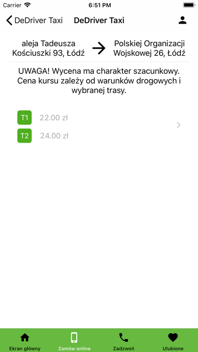 DeDriver Taxi Screenshot
