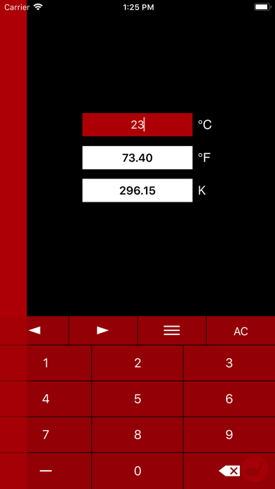 Screenshot #2 pour Temperature Converter Classic