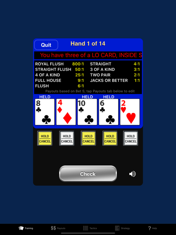 Video Poker Trainerのおすすめ画像1