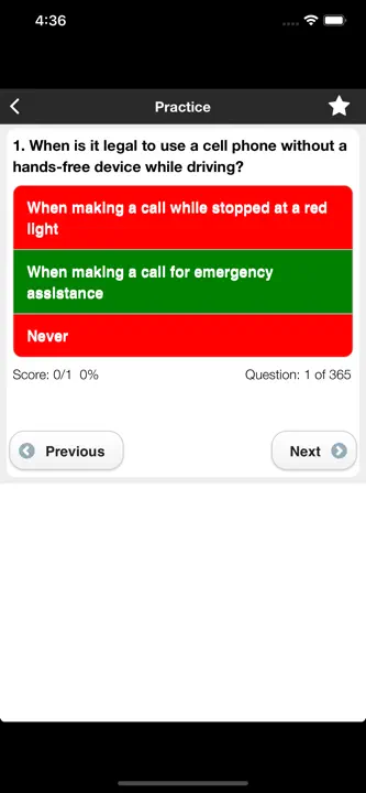 CA DMV Permit Test Now: Screenshot 5 von 5