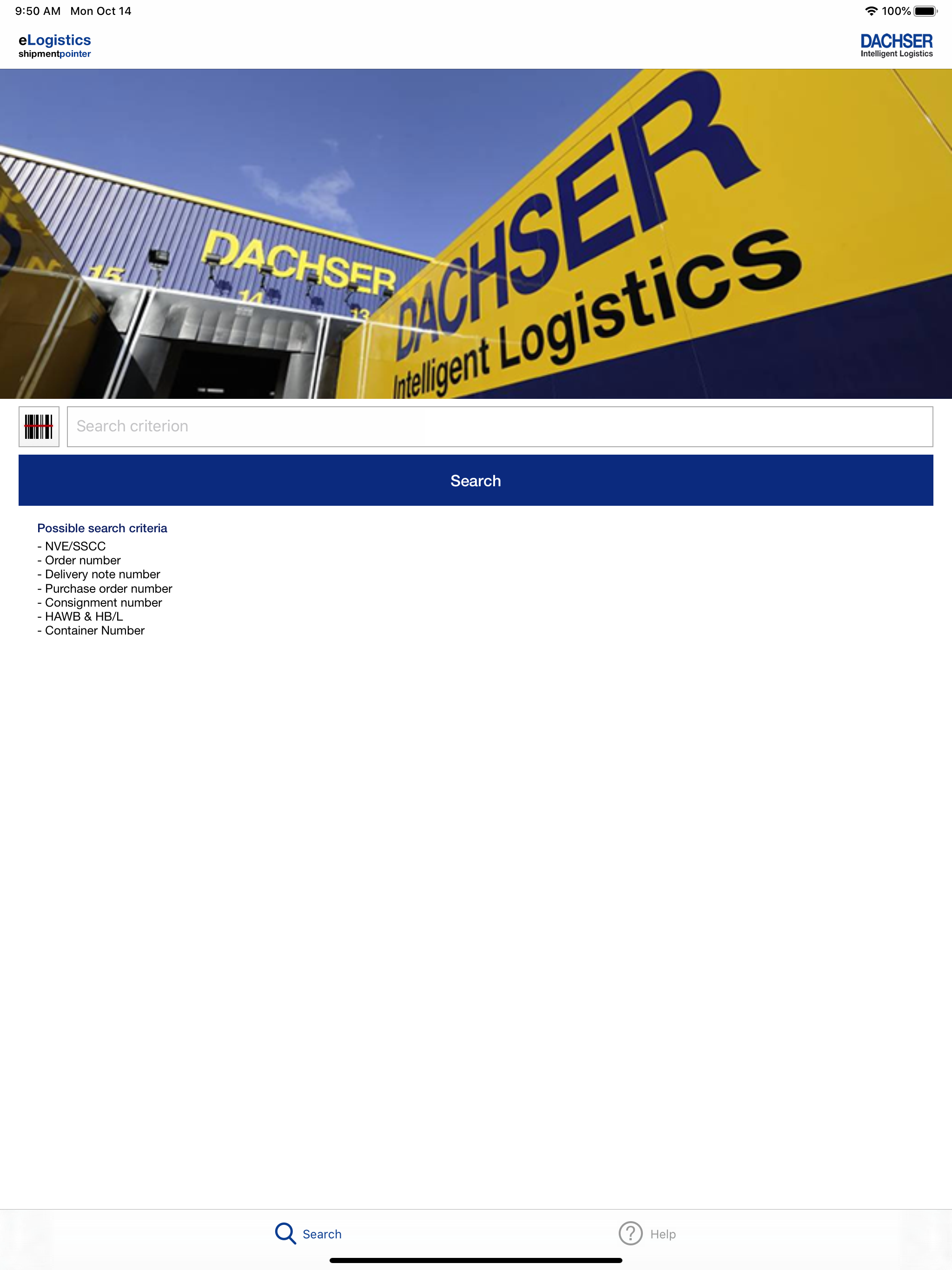 DACHSER shipmentpointer screenshot 6