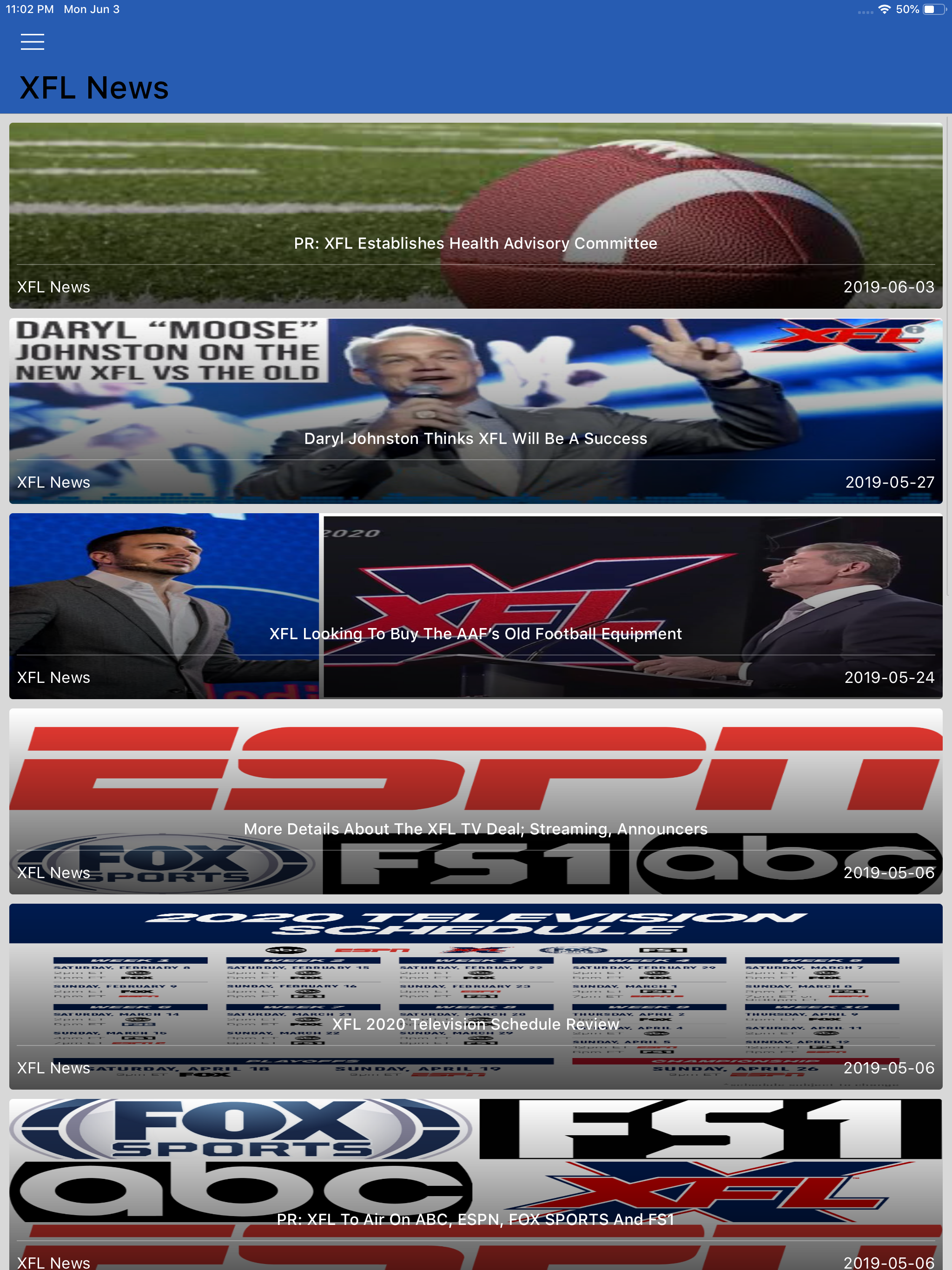 XFL News Hub - XFL Football screenshot 6