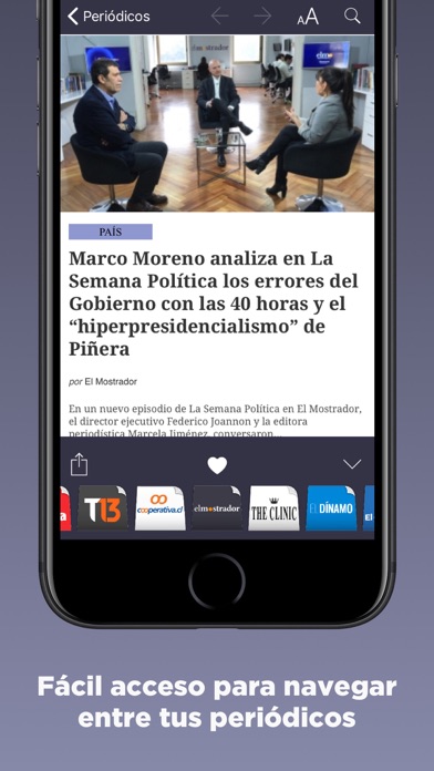 Screenshot #3 pour Periódicos Chilenos