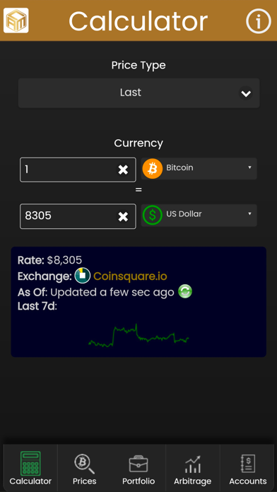 Crypto Account Manager screenshot