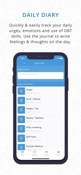 Game screenshot Daily DBT Diary mod apk