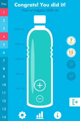 Game screenshot WaterHippo>Daily Drink Tracker apk