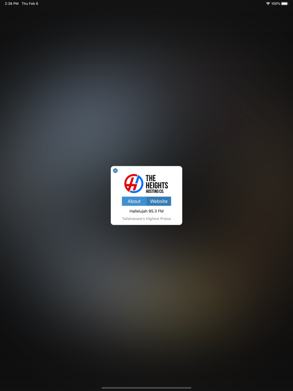 Hallelujah 95.3 FM iPad screenshot 5 - Music app