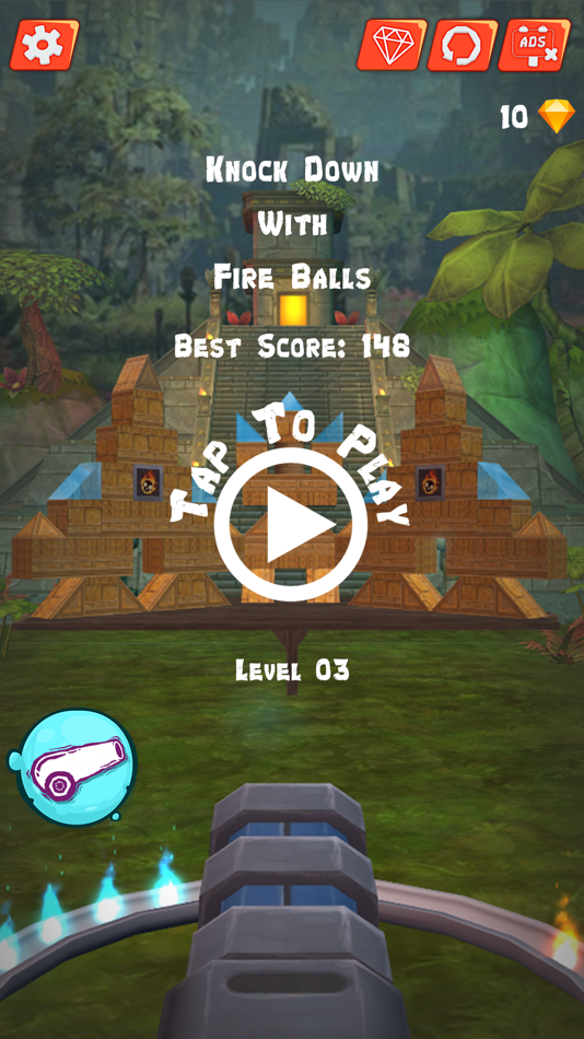 Knock down with Fire Balls - 1.5 - (iOS)