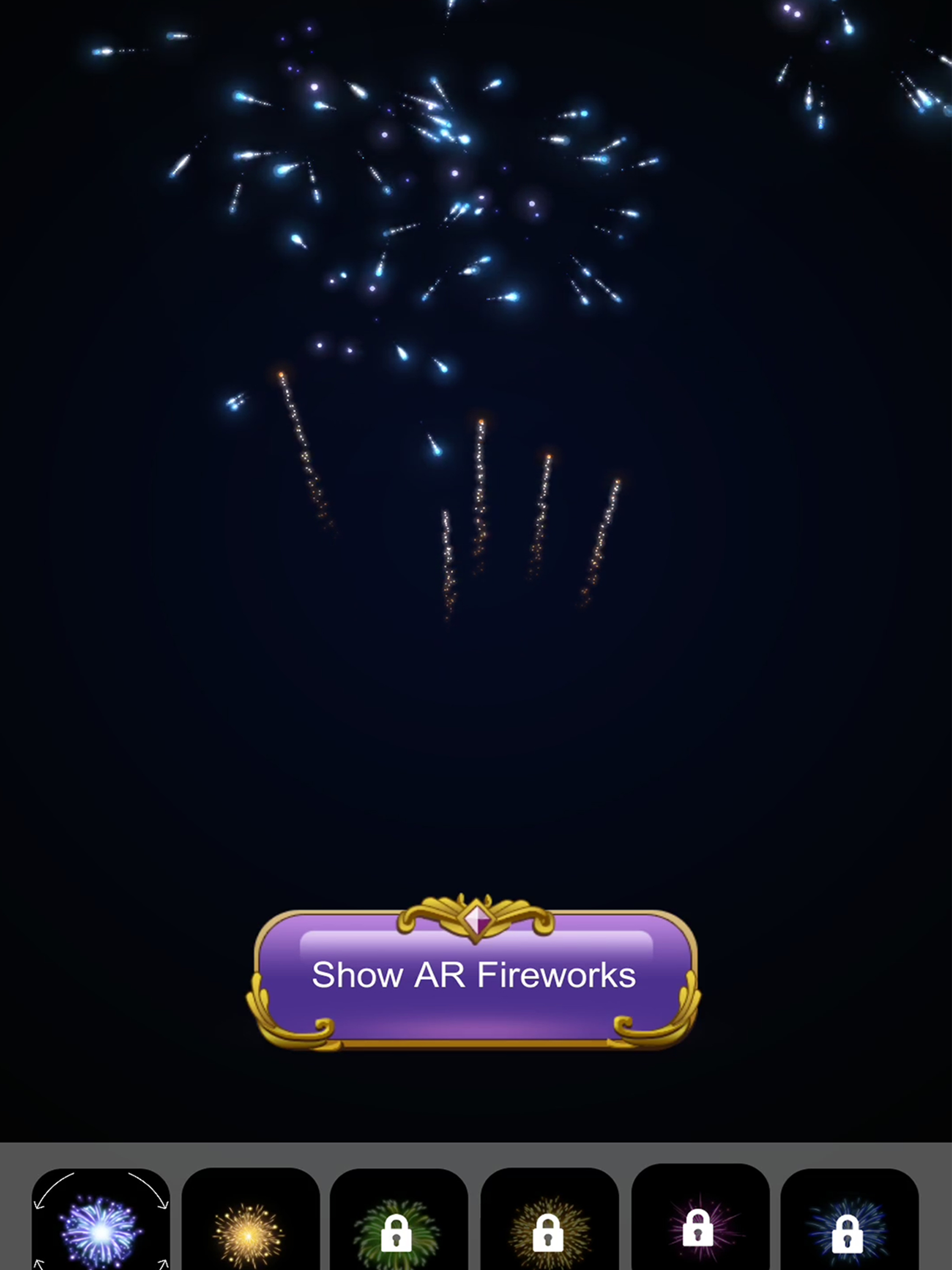 Real AR fireworks