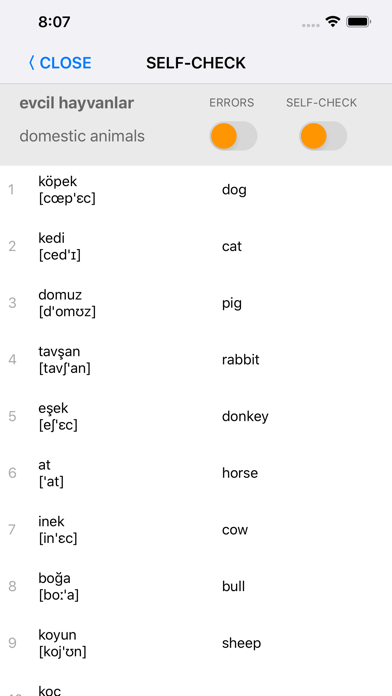 Learn Turkish words with ST Screenshot
